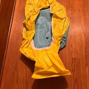 Yellow and Blue Inflatable duck infant bath tub